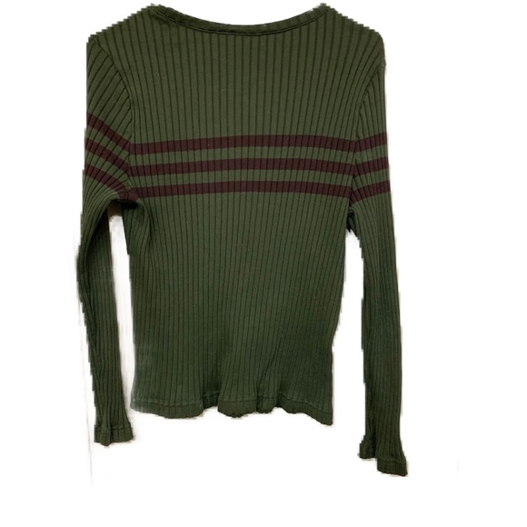 Cato green and brown long sleeve top - Picture 2 of 2